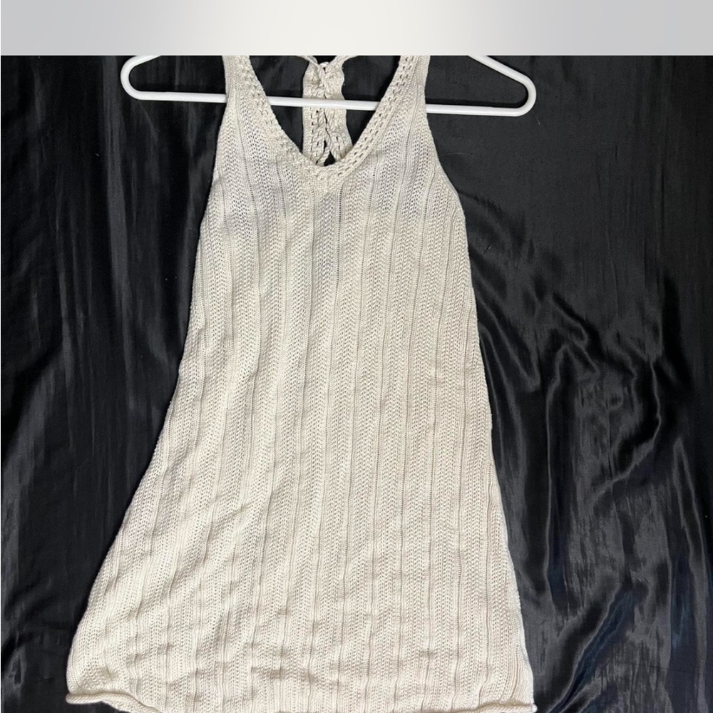 American Eagle Outfitters Cream Knit Dress